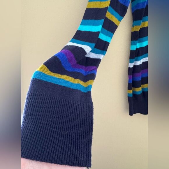 WORTHINGTON size Large multi-Colored V-Neck sweater - Picture 2 of 4